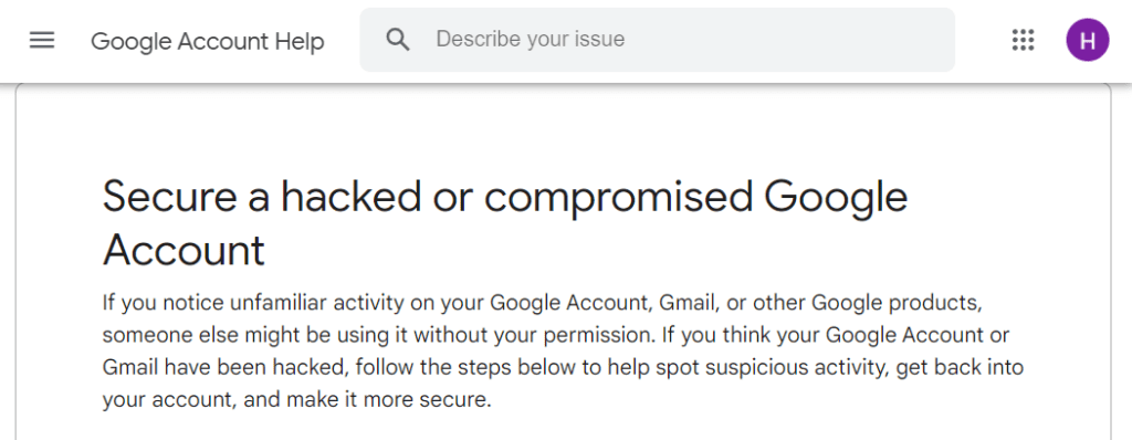 Google Account Help