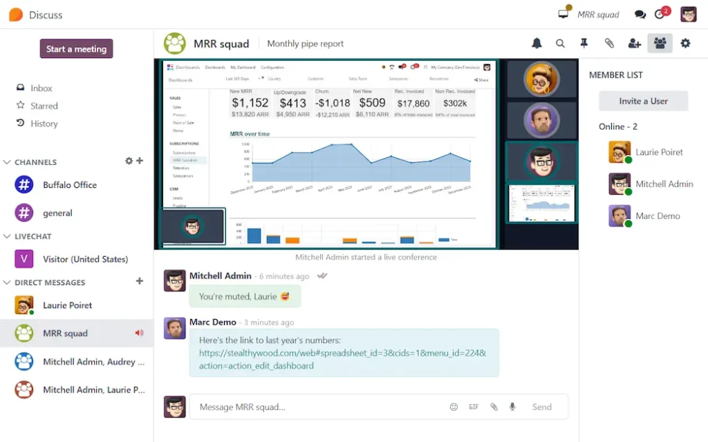 Odoo Dashbord